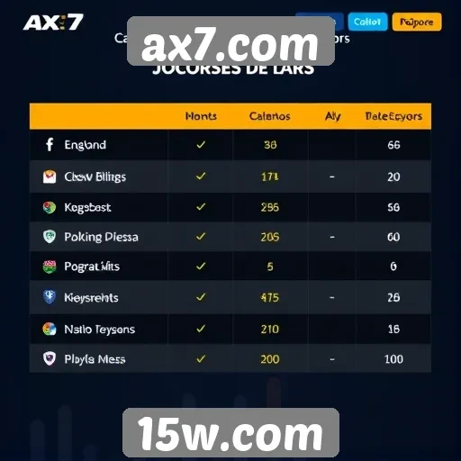 Comparativo entre ax7.com e concorrentes